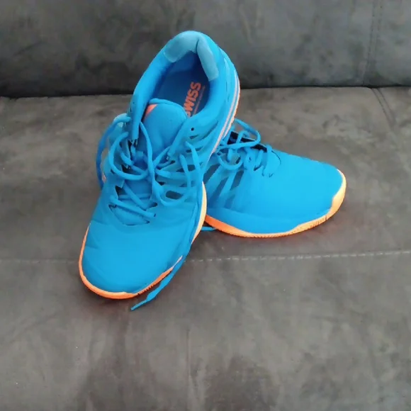 K-Swiss Vibrant Blue and Orange Sneakers - Picture 1 of 5